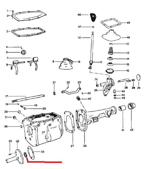 Image 2: Input Shaft Seal : Borg Warner 3 & 4 Speed Manual - Transmission, Clutch & Driveline