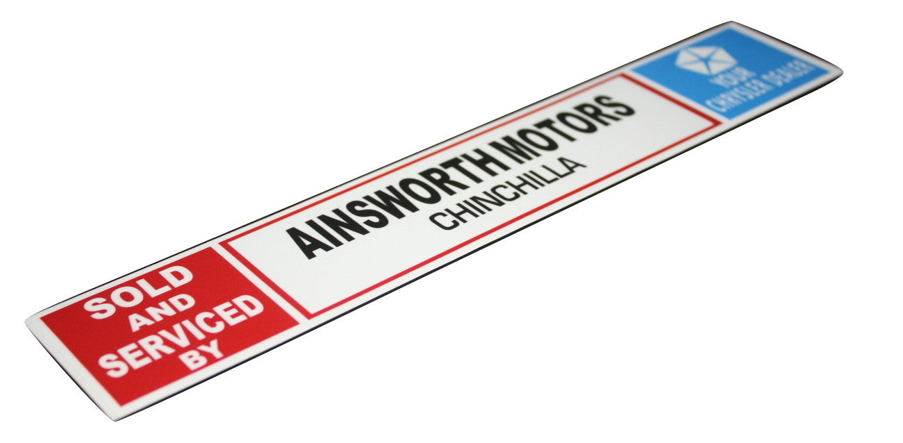 Ainsworth Motors Decals