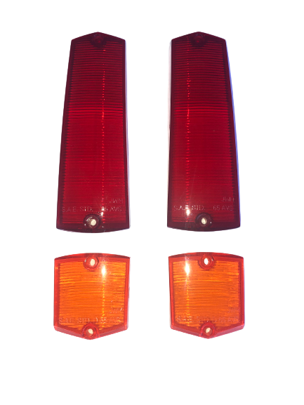 Tail Light & Turn Signal Amber Lens Set Suits AP5, AP6 & VC Ute & Wagon - Steel Die Tooled