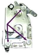 Door Latch Countersunk Screw Set  Suits VH-CM
