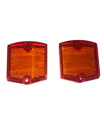 Rear Indicator/Turn Signal Lens Set Amber Suits AP5, AP6 & VC Ute & Wagon - Steel Die Tooled