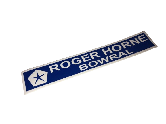 Roger Horne Chrysler of Bowral - NSW Dealership Decal