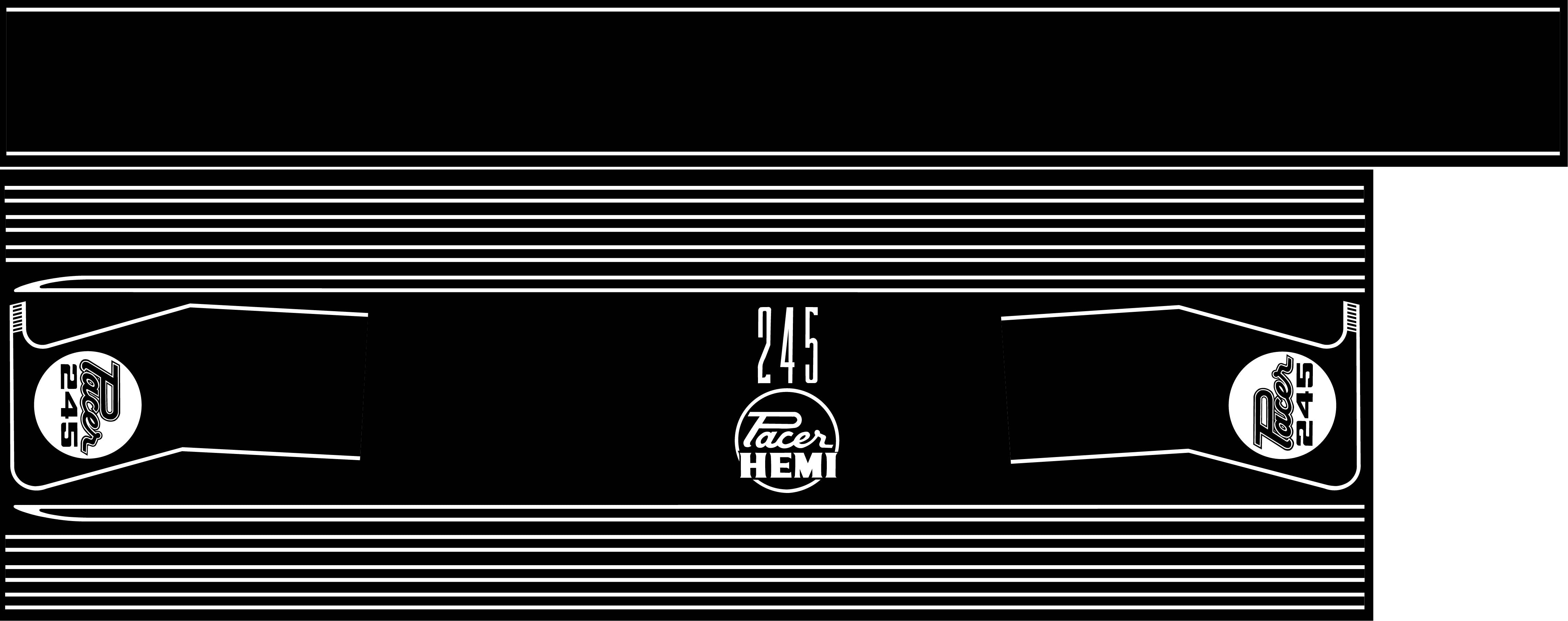 Body Stripe Kit : VG Pacer Sedan A88/84 Hemi Orange | Decals