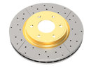 DBA Drilled & Slotted Front Disc Brake Rotor X GOLD Series - VH VJ VK & CL