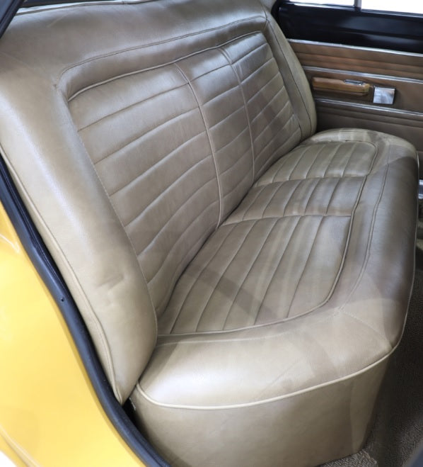 Vg Pacer Rear Sticker Seat Skin Cover Set - Valiant VG Pacer Sedan - Roebuck Vinyl
