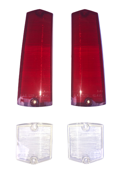 Tail Light & Turn Signal Clear Lens Set Suits AP5, AP6 & VC Ute & Wagon - Steel Die Tooled