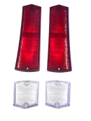 Tail Light & Turn Signal Clear Lens Set Suits AP5, AP6 & VC Ute & Wagon - Steel Die Tooled