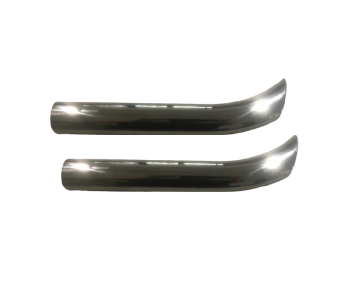 Exhaust Tip Upswept Dual Tip Set (Sand Bent) Suits Charger, Pacer & 770