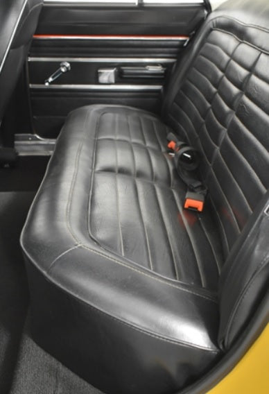 Vg Pacer Rear Sticker Seat Skin Cover Set - Valiant VG Pacer Sedan - Roebuck Vinyl