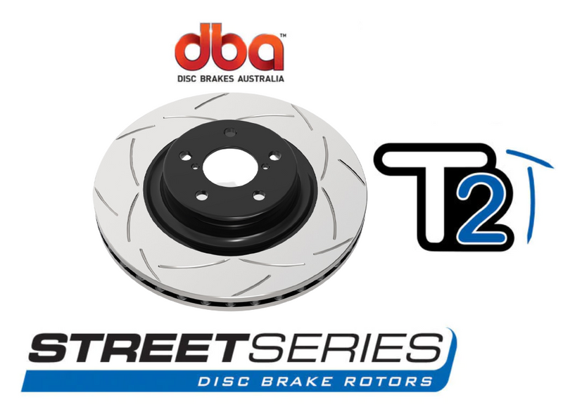 DBA Slotted Front Disc Brake Rotor T2 Street Series - VH VJ VK & CL