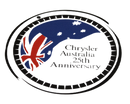 Chrysler Australia 25TH Anniversary Decal