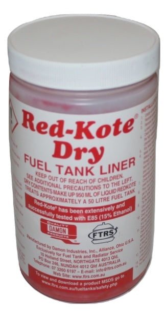 Red-kote Dry Fuel Tank Liner : Treats 50L Tank - Air, Fuel & Emission Systems
