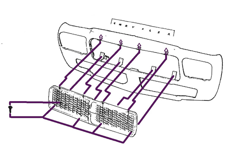 Grille to Panel Screw Set - Suits CL & CM (Honeycomb Grille)