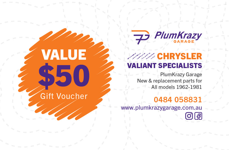 Gift Card- PlumKrazy Garage