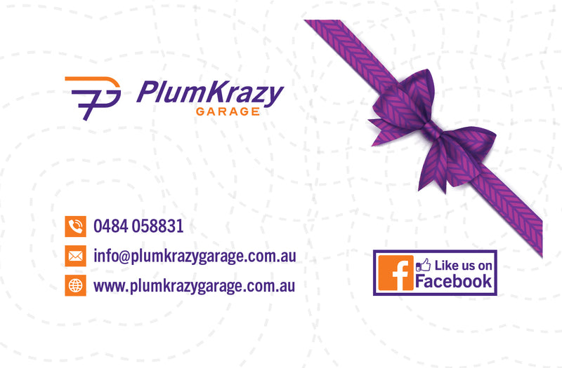 Gift Card- PlumKrazy Garage