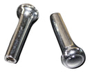 2x Chrome Door Lock Knobs (Dome Top) - Interior