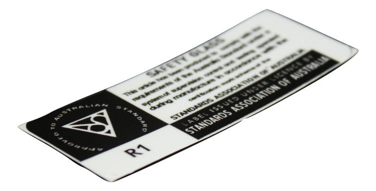 Safety Glass Decal VH/VJ - Decals