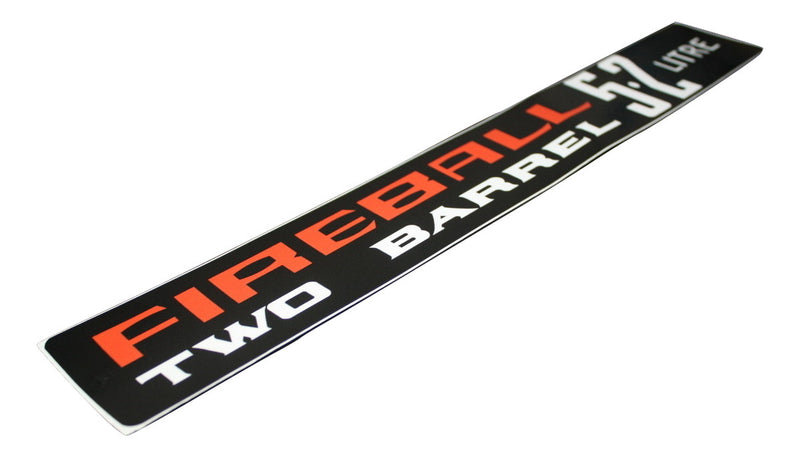 Fireball 2 Barrel 5.2L Air Cleaner Decal - Decals