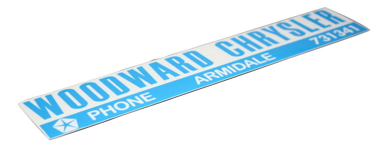 Woodward of Armidale NSW - Decals