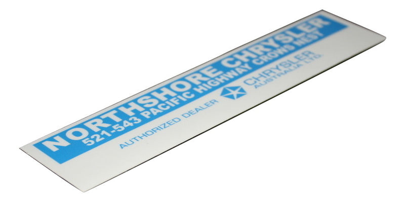 Northshore Chrysler (Late) - Decals
