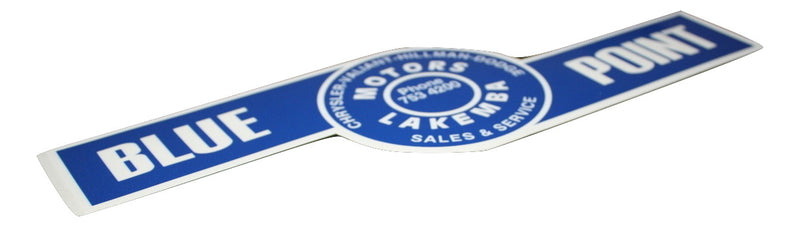 Blue Point Motors of Lakemba - Decals