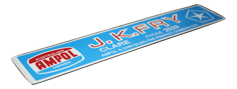JK Fry & Ampol of Clare - Decals