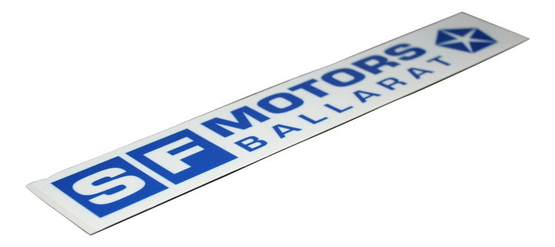 SF Motors of Ballarat - Decals