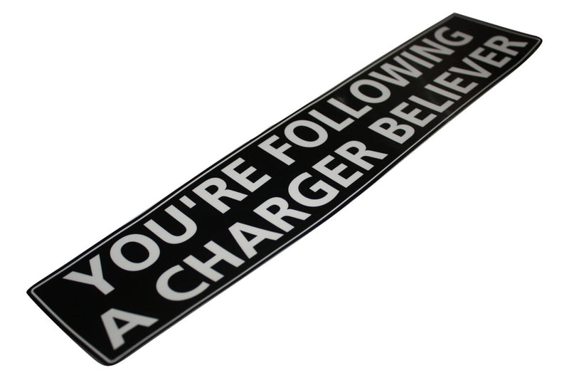 Charger Believer Advertising Bumper Sticker - Decals