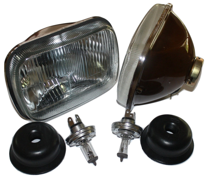 Headlamp Rectangle H4 Conversion Kit : VG & VH - Electrical & Ignition