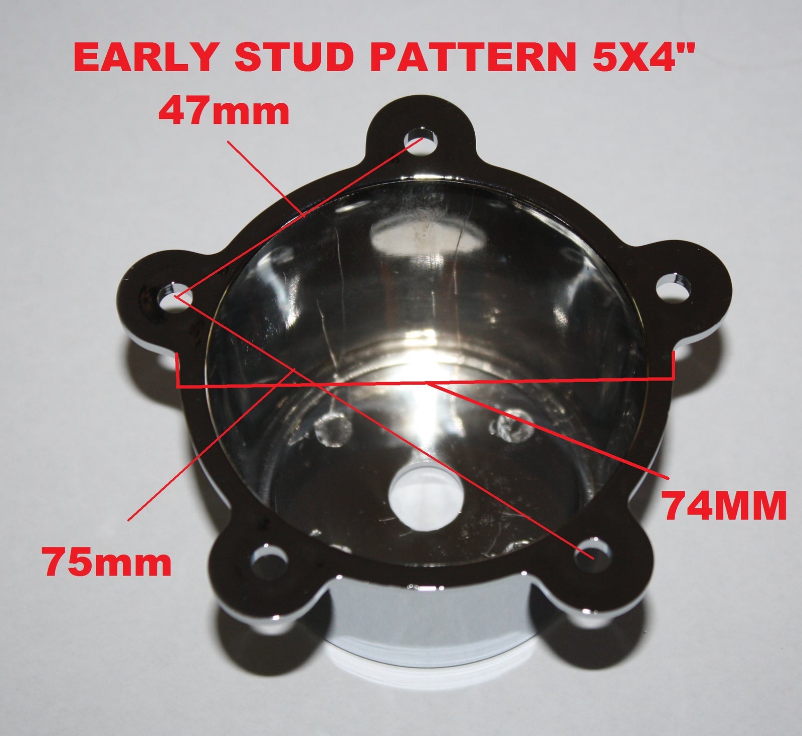 Early Mag Wheel Centre Cap Set, Mopar Logo RV1VG