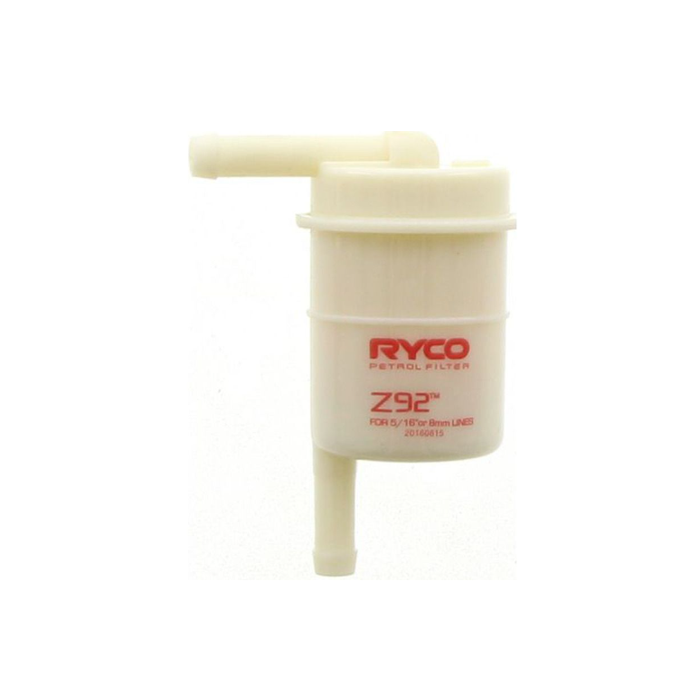 Fuel Filter - Ryco Z92 Inline (5/16" Inlet- 90 degree outlet)