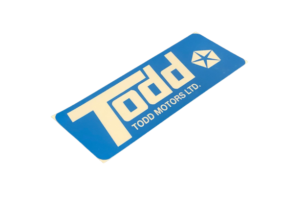 Todd Motors of New Zealand Dealer Decal