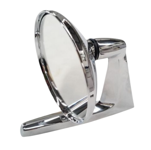 Mirror Universal Round Door  - Square edged base / Chrome finish