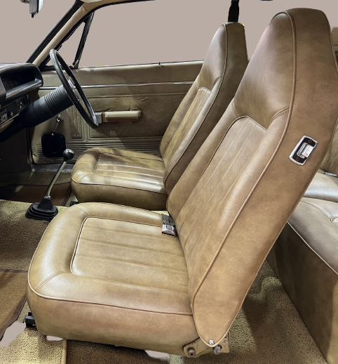 Seat Skin Cover Set - Valiant VH Charger - Roebuck 4 Pleat High Back Tilt (No Recline)