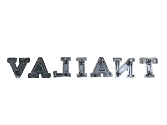 Valiant Letter Badge Set (New Forged Tooling) - Suits VE VF & VG