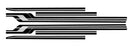 Chrysler Valiant CL Panelvan : A53 Sports Pack Stripe Kit SILVER/BLACK - Decals