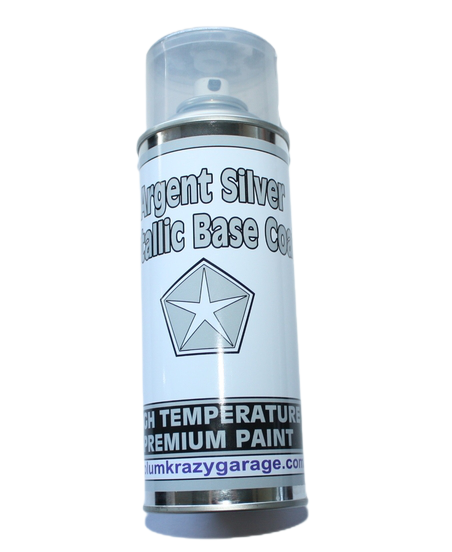 1K Premium Paint - Argent Silver Base Coat - Aerosol Paint