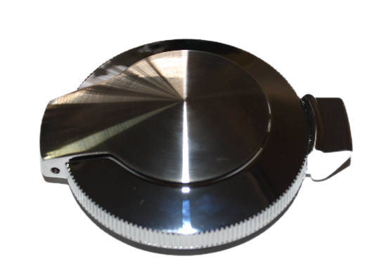 Brushed Finished Blank Flip Top Fuel Cap : Suitable Pacer Replacement