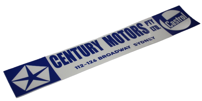 Century Motors - Sydney NSW : Dealership Decal