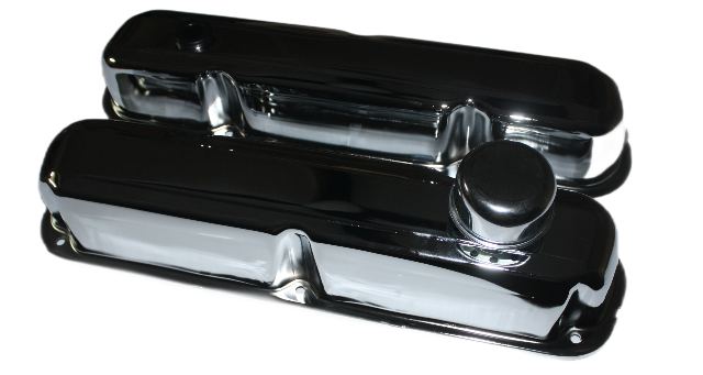 Chrome Valve / Rocker Cover Kit : Chrysler Small Block