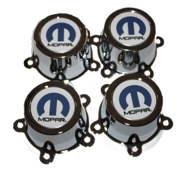 Early Mag Wheel Centre Cap Set, Mopar Logo : RV1-VG