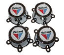 Early Mag Wheel Centre Cap Set, Valiant White Logo : RV1-VG