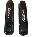 Edelbrock Satin Black Valve / Rocker Cover Kit : Small Block