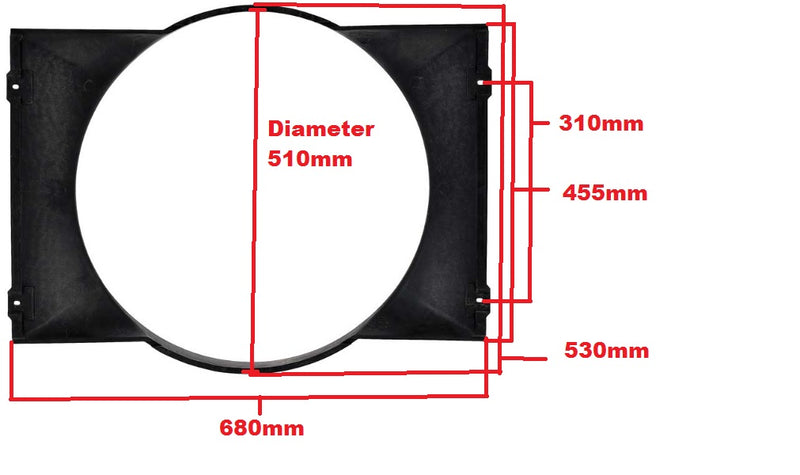 Image 2: Fan Shroud - 26 Inches Wide - Mopar