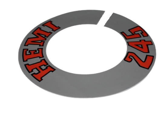 Air Cleaner Decal Hemi 245  : Early VJ 2BBL