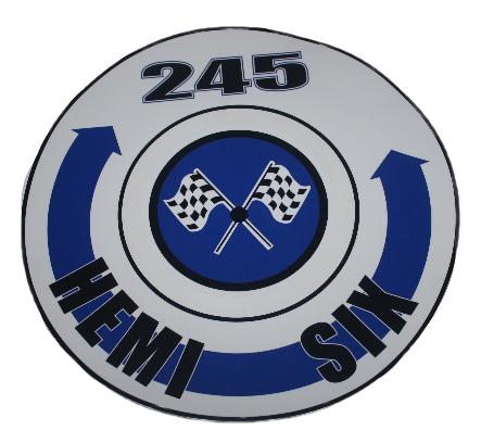 Super Commando Air Cleaner Tribute Decal : Hemi Six 245 Blue