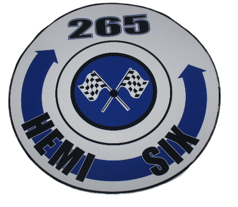 Super Commando Air Cleaner Tribute Decal : Hemi Six 265 Blue