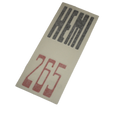 Hemi 265 Bonnet Decal VH R/T CHARGER/PACER