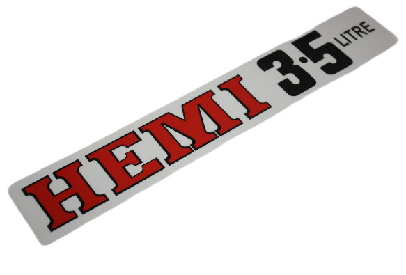 Air Cleaner Decal Hemi 3.5 LITRE  : VJ & VK (215 Ci)
