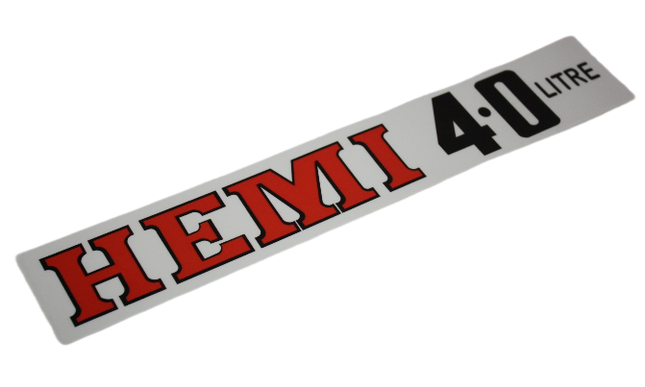 Air Cleaner Decal Hemi 4.0 LITRE  : VJ & VK (245 Ci)